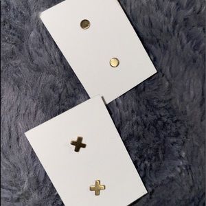 Gold Stud Earrings